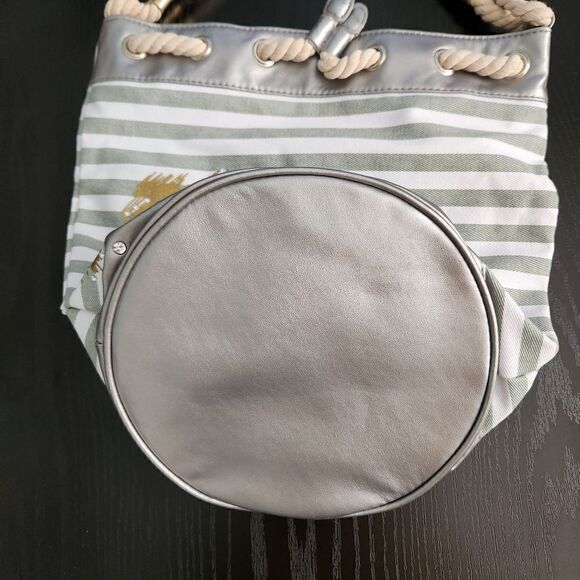 NWOT Disney Mickey Mouse Embellished Bucket Bag Rope Handle Open Top - Picture 6 of 7